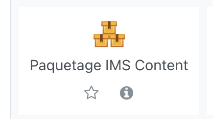 Paquetage IMS Content